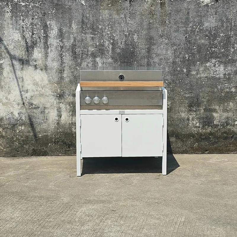 Kabinet Dapur Luar Ruangan dengan Panggangan Kabinet Dapur Luar Ruangan dengan Panggangan