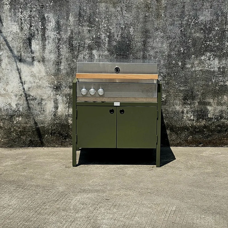 Kabinet Dapur Luar Ruangan dengan Panggangan