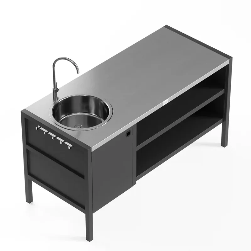 Kabinet Luar Ruangan Multi Fungsi dengan Wastafel