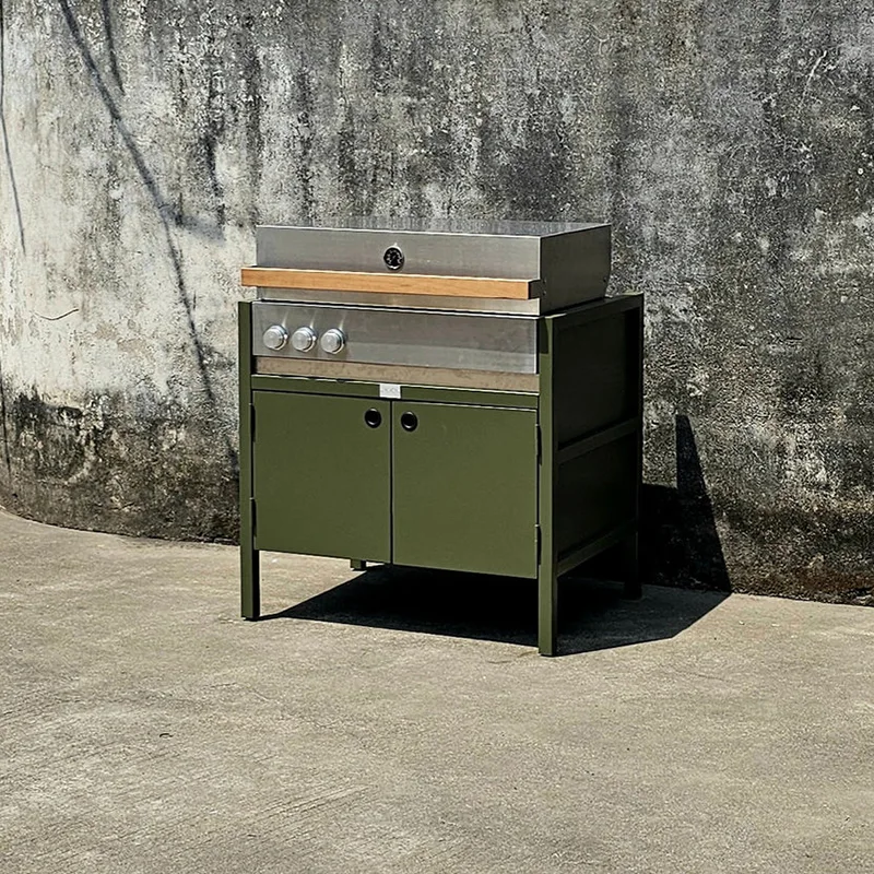 Kabinet Dapur Luar Ruangan dengan Panggangan