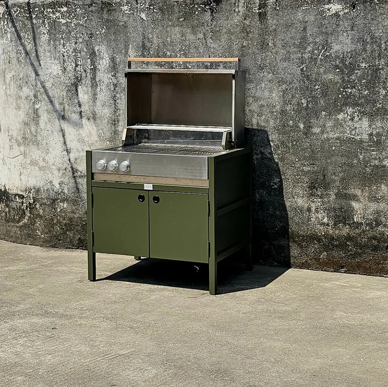 Kabinet Dapur Luar Ruangan dengan Panggangan