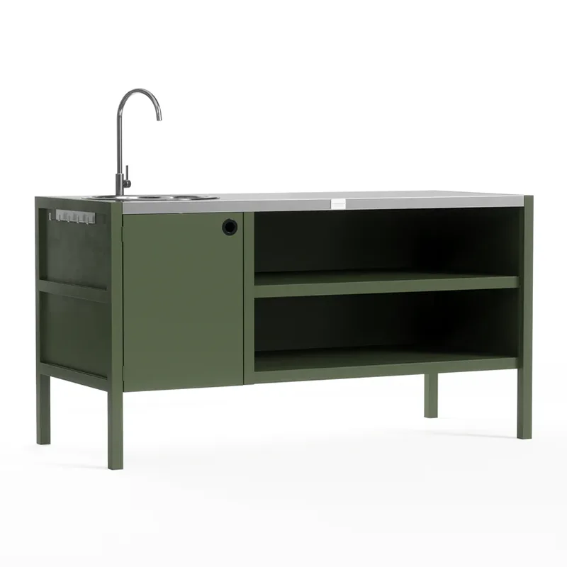Kabinet Luar Ruangan Multi Fungsi dengan Wastafel
