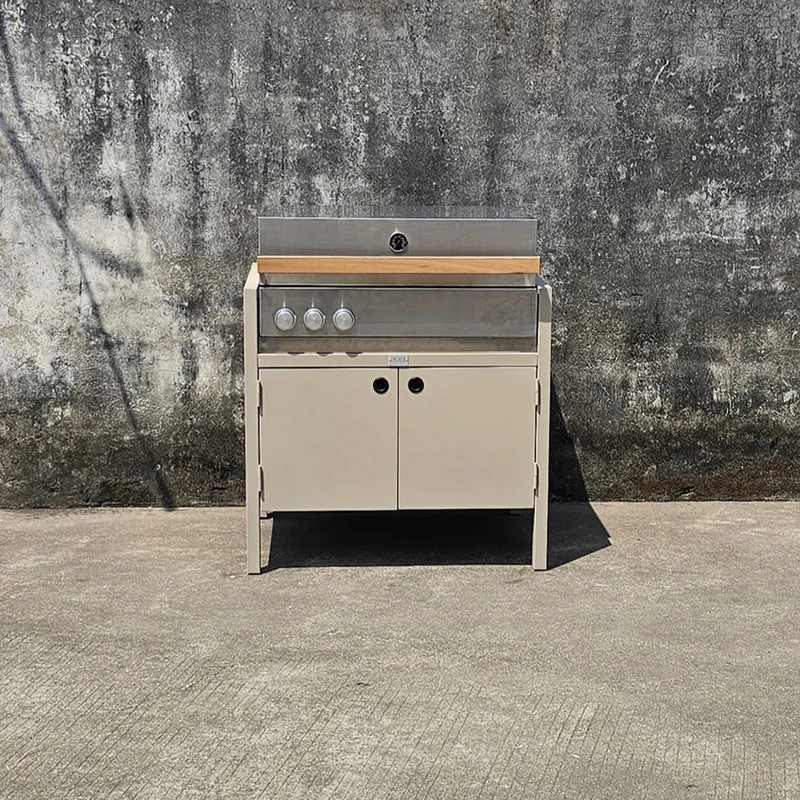 Kabinet Dapur Luar Ruangan dengan Panggangan